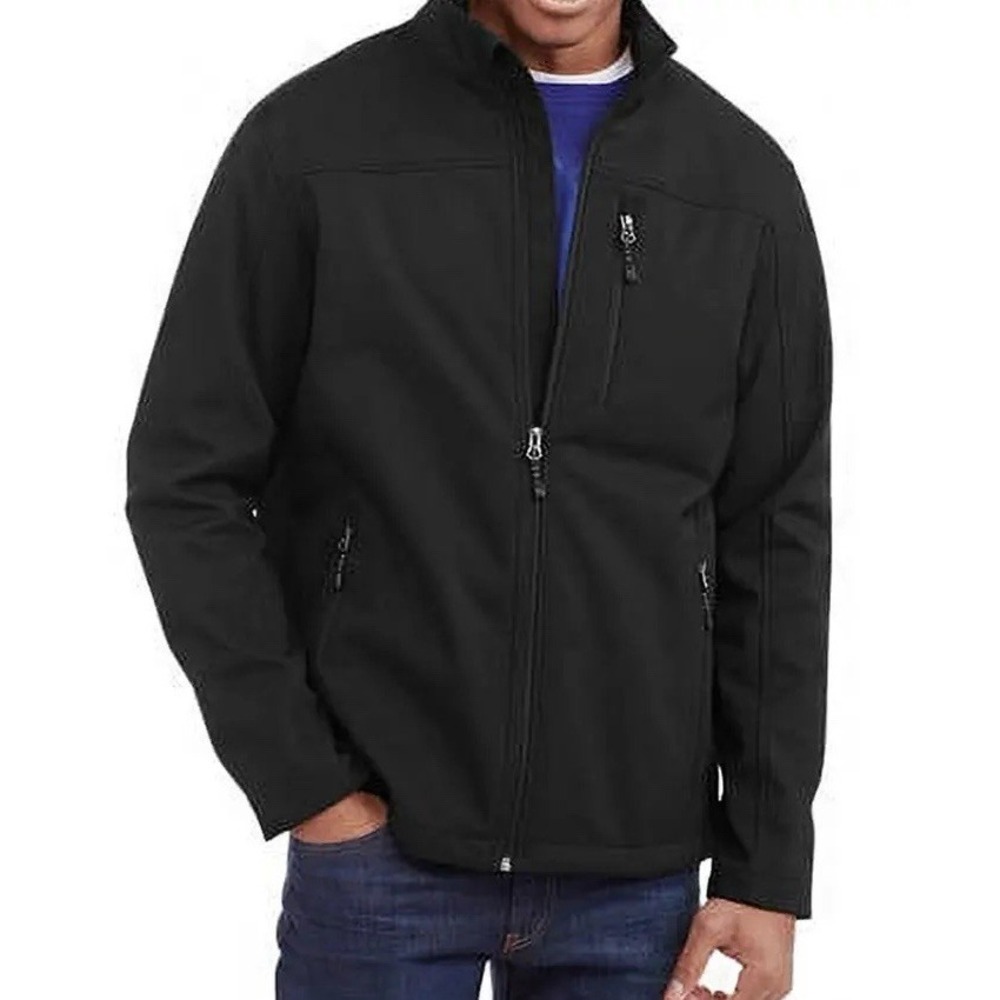 Weatherproof Soft Shell Black Jacket: 3XLT